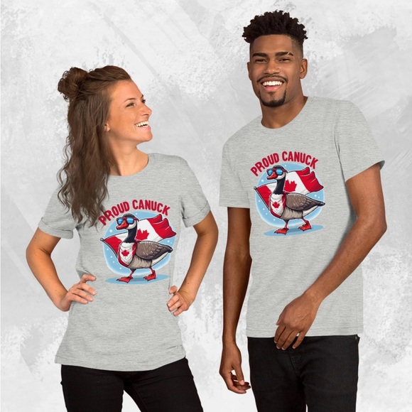 Proud Canuck Goose Funny Unisex t-shirt - Picture 5 of 11